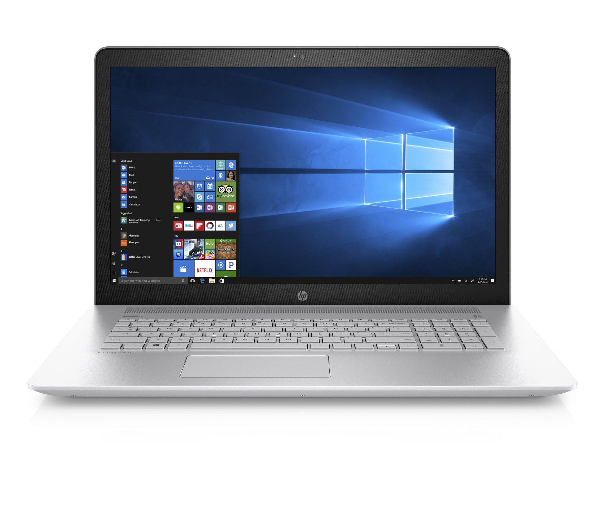 Certified Refurbished HP 17-ar050wm, 17.3" Laptop, Windows 10 Home, AMD A10-9620P QC, 8GB RAM, 1TB HDD