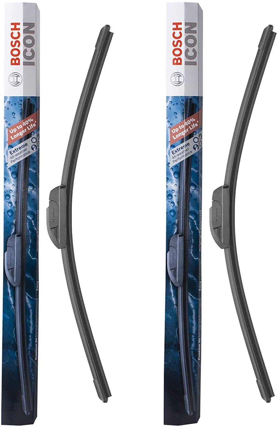Bosch ICON Wiper Blades 20A20B (Set of 2) | Frustration Free Packaging