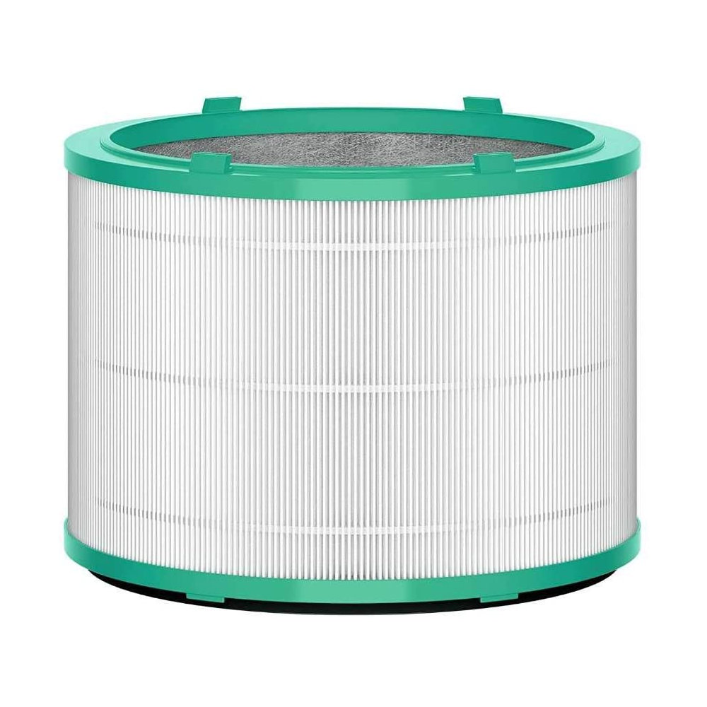 Dyson Air Purifier Replacement (HP01, HP02, DP01) 360° Glass HEPA Filter, 1 Count (Pack of 1), Silver/Green