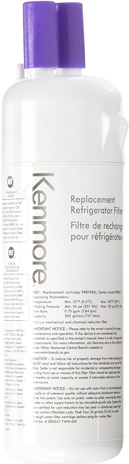 Kenmore 469081 Refrigerator Water Filter